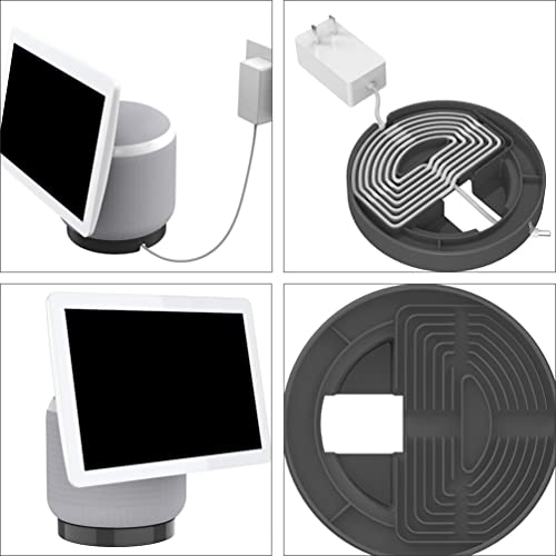 SOLUSTRE Speaker Holder Compatible for Echo Show 10 Desktop Cord Organizer Bracket