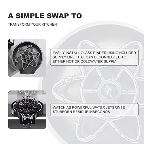 Faucet Glass Rinser for Kitchen Sink Automatic Cup Washer Bar Glass Washer Coffee Pitcher Wash Cup Tool Cleaning Tools