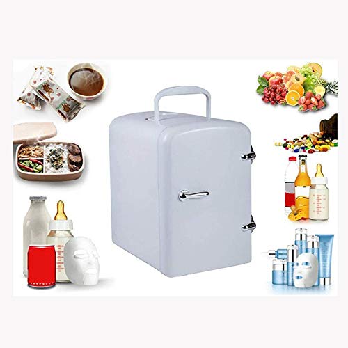 Mini Fridge with Cooler and Warmer Small 4 Liter Large Capacity Portable Compact Personal Fridge Makeup Skincare Fridge