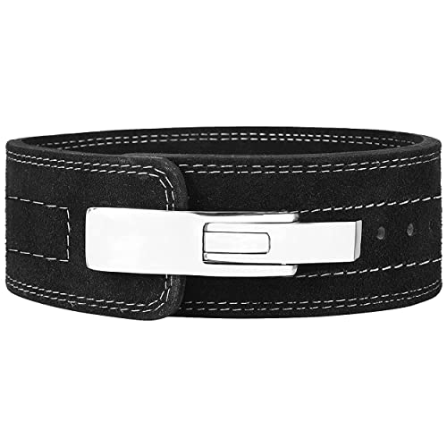 ARD CHAMPS™ 10MM Weight Power Lifting Leather Lever Pro Belt Gym Training Red,White & Blue
