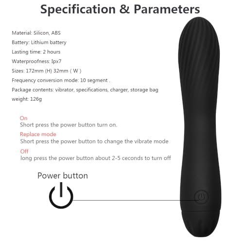 Powerful Bullet Tool Handheld Cordless Goop 10 Modes for Women's Pleasure, Quiet Mini Pocket Travel Personal Bullet Massage Wand Gifts for Women Quiet c527-34