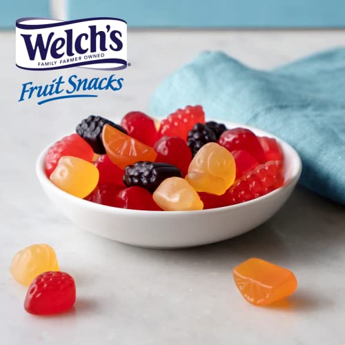 Welch's Fruit Snacks, Mixed Fruit, Perfect for School Lunches, Gluten Free, Bulk Pack, Individual Single Serve Bags, 0.8 oz (Pack of 40)