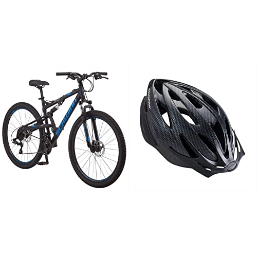 Schwinn S29 Mens and Womens Mountain Bike, 29-Inch Wheels, Aluminum Frame, Dual-Suspension, Mechanical Disc Brakes