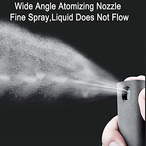 3-in-1 Touch Screen Cleaner Spray - Portable & Reusable Anti-Fingerprint Cleaning Solution for Mobile/Laptop/TV/Car Screens - Set of 3 Bottles (Grey, Blue & Pink)