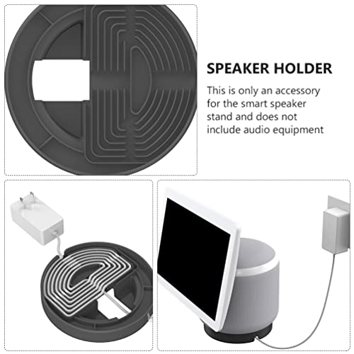 SOLUSTRE Speaker Holder Compatible for Echo Show 10 Desktop Cord Organizer Bracket
