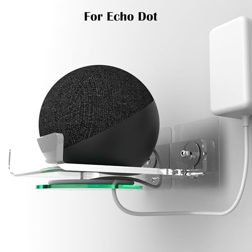 Made for Small Speaker Shelf Wall Mount,Built-in Cable Management, for Echo Pop (2023 Release)，Echo dot 3rd,Echo dot 4th,Echo dot 5th,for Apple HomePod Mini,and Other Brands of Small Speakers (Small)