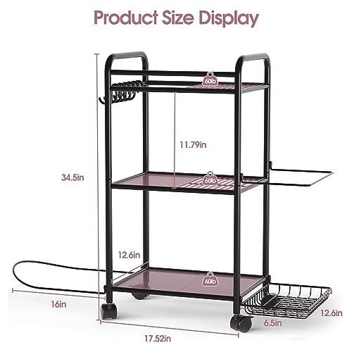 Home Gym storage Rack - Gym Equipment Storage Rack for Yoga Mat Yoga Ball Dumbbells Kettlebells Foam Roller Yoga Strap and Resistance Bands Workout Equipment Organizer