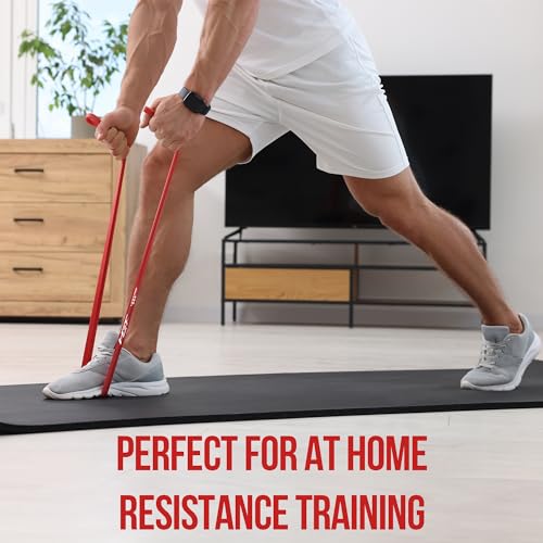 HGT Long Resistance Band - Extra Strength Latex-Free Workout Band for Women & Men - Supports Stretching, Yoga & Pilates - Exercise Equipment for Home/Gym Workouts