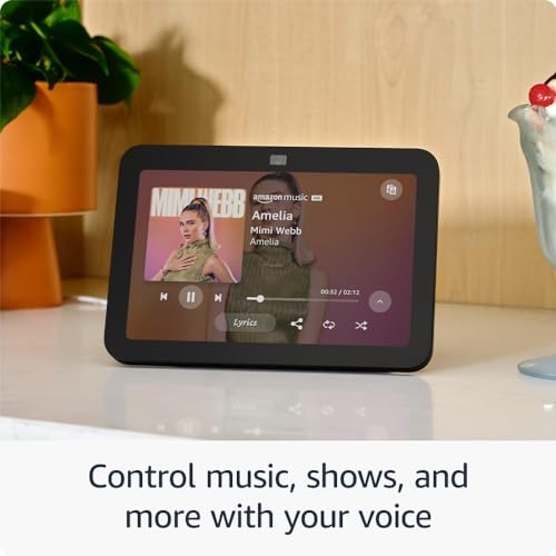 All-new Echo Show 8 (3rd Gen, 2023 release) | With Spatial Audio, Smart Home Hub, and Alexa | Charcoal