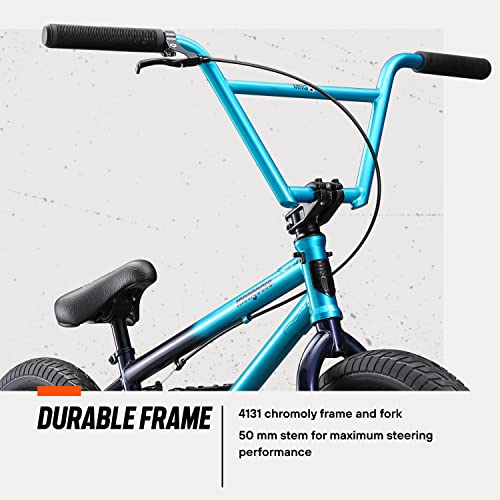 Mongoose Legion Freestyle BMX Bike for Advanced-Level or Professional Riders, Adult Men Women, 4130 Chromoly Frame, and 20-Inch Wheels