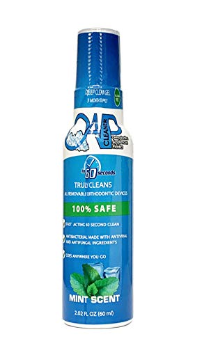 NEW SIZE! OAP Cleaner - Cleans and Sterilizes Removeable Dental and Ortho Appliances Removes Bacteria Stains Bad Odors - GEL (90 Day Supply)