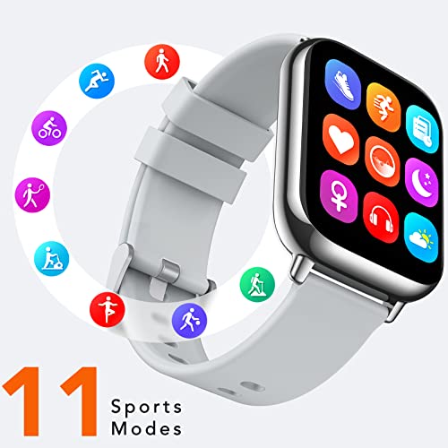 AGPTEK Smart Watch, 1.69"(43mm) Smartwatch for Android and iOS Phones IP68 Waterproof Fitness Tracker Watch Heart Rate Monitor Pedometer Sleep Monitor for Men Women