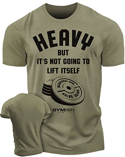 Lift Heavy Motivational Workout Shirts for Men Cool T-Shirt