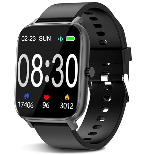 Smart Watch for Man/Women Fitness Tracker SmartWatch for Android/iOS Phones 1.83" Full Touch Screen with Heart Rate/Sleep Monitor, Step Counter, IP68 Waterproof Smart Watches