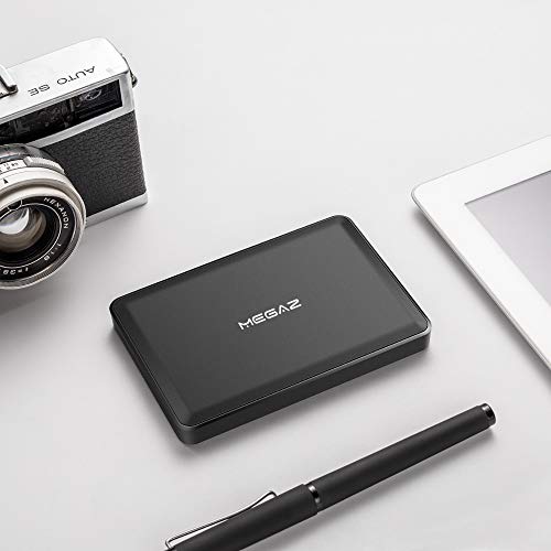 320GB External Hard Drive - MegaZ Backup Slim 2.5'' Portable HDD USB 3.0 for PC, Mac, Laptop, PS4, Xbox one and Chromebook, 3 Year Warranty