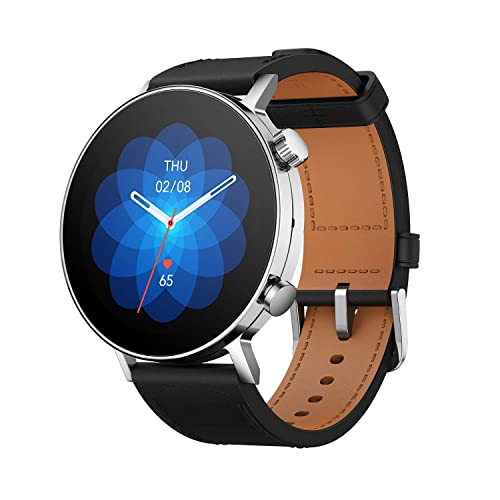 Certified Renewed Amazfit GTR 3 Pro Limited Edition Smart Watch Alexa Built-in, Bluetooth Call, GPS, With 150 Sports Modes, Blood Oxygen Heart Rate Tracking, 5 ATM, Silver