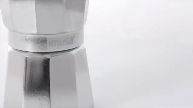 Imusa USA Aluminum Stovetop 6-cup Espresso Maker (B120-43V), Silver