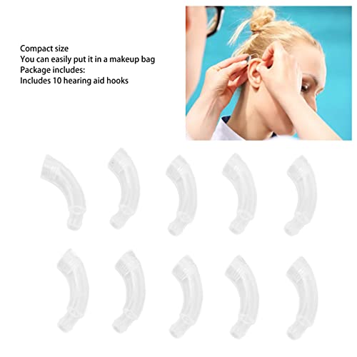 10PCS Hear Aid Ear Hook Professional Replacement Ear Hook Hear Aids Part PP Hear Aids Parts Accessories for Sound Hear Aid Personal Care