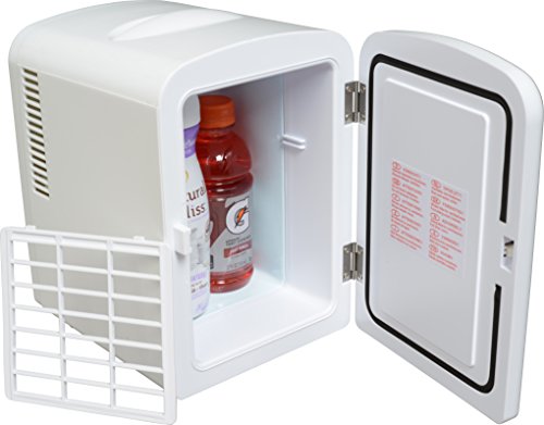 Uber Appliance UB-CH1-WHITE, Skin Care, Beauty, Makeup, Cosmetics Storage | Skincare Bedroom | Portable Mini Fridge Cooler and Warmer