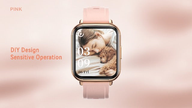 AGPTEK Smart Watch, 1.69"(43mm) Smartwatch for Android and iOS Phones IP68 Waterproof Fitness Tracker Watch Heart Rate Monitor Pedometer Sleep Monitor for Men Women