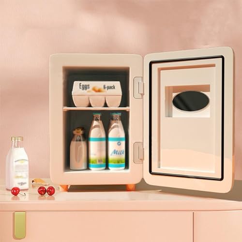 Personal Beauty Fridge, Electric in Compact Refrigerator, Car Small Refrigerator for All Cosmetics, Skincare, Food, Drink Needs