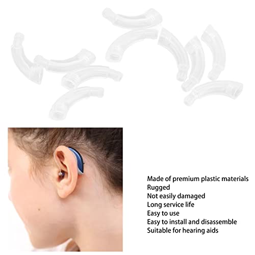 10PCS Hear Aid Ear Hook Professional Replacement Ear Hook Hear Aids Part PP Hear Aids Parts Accessories for Sound Hear Aid Personal Care