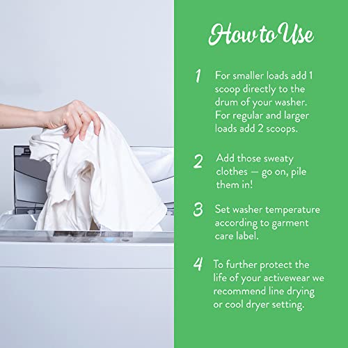 Molly's Suds Active Wear Laundry Detergent | Natural Extra Strength Laundry Powder, Stain Fighting for Performance Fabrics and Sensitive Skin | 120 Loads