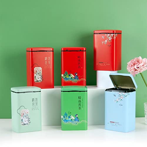 Tea Tin Canister Metal Tins Empty Tin Box Coffee Tin Metal Jar Small Kitchen Canisters For Coffee Sugar Candy Tin Cans With Lids
