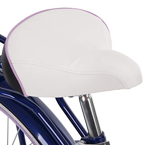 Huffy Cruiser Bike, Fairmont or Woodhaven Model, 20/24/26 Inch Sizes, Perfect for Casual Rides, Ergonomic Upright Design, Fenders Prevent Spray, Rear Rack and Basket Available, Simple Coaster Brakes