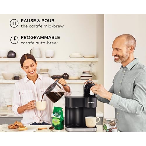 Keurig K-Duo Single Serve K-Cup Pod & Carafe Coffee Maker, Black