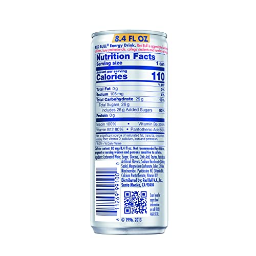 Red Bull Energy Drink, 8.4 Fl Oz, 24 Cans (6 Packs of 4)