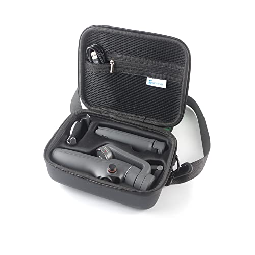 Skyreat Osmo Mobile 6 Case,PU Leather Portable Storage OM 6 Case Shoulder Bag for DJI OM 6 Smartphone Gimbal Stabilizer Accessories