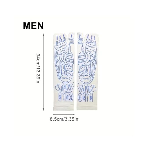 Reflexology Socks Set，Reflexology Socks with Tools,Reflexology Socks with Trigger Point Massage Tool，Acupressure Reflexology Foot Massage Socks (Men,1pairs-Green)