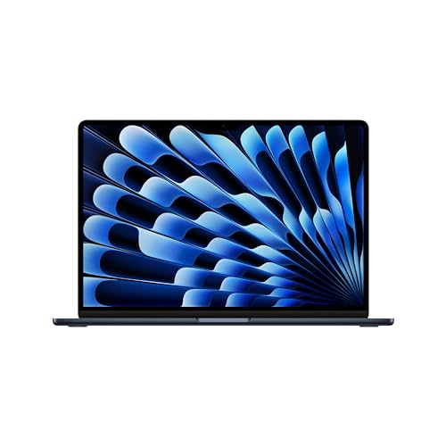 Apple 2024 MacBook Air 15-inch Laptop with M3 chip: 15.3-inch Liquid Retina Display, 8GB Unified Memory, 256GB SSD Storage, Backlit Keyboard, 1080p FaceTime HD Camera, Touch ID; Midnight