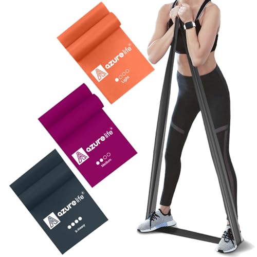 Resistance Bands,Professional Long Non-Latex Elastic Stretch Bands,Exercise Bands for Physical Therapy, Yoga, Pilates, Rehab, at-Home or The Gym Workouts, Strength Training