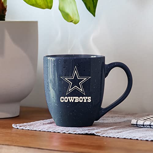 Rico Industries NFL Football 16 oz Team Color Laser Engraved Speckled Ceramic Coffee Mug (Pick Your Favorite Team)