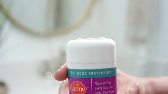 Lume Whole Body Deodorant 5 Pack Sampler - Invisible Cream Minis - 72 Hour Odor Control - Aluminum & Baking Soda Free (Clean Tangerine, Lavender Sage, Peony Rose, Toasted Coconut, Unscented)
