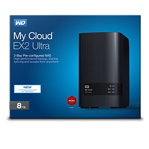 Western Digital 8TB My Cloud EX2 Ultra Network Attached Storage - NAS - Western DigitalBVBZ0080JCH-NESN