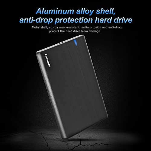 750GB Portable External Hard Drive USB-C USB 3.1 Mobile Ultrafast HDD Storage for PC, Mac, Desktop, Laptop, MacBook, Chromebook, Xbox One, Xbox 360, PS4 (Black)