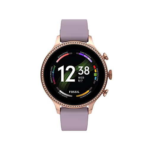 Fossil Gen 6 42mm Touchscreen Smart Watch for Women with Alexa Built-In, Fitness Tracker, Activity Tracker, Sleep Tracker, GPS, Speaker, Music Control, Smartphone Notifications