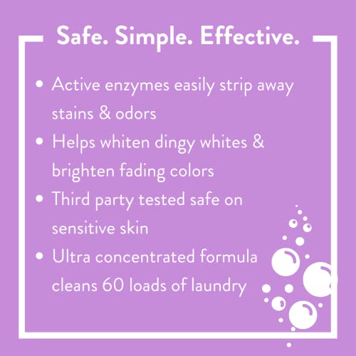Molly's Suds Super Powder Detergent | Natural Extra Strength Laundry Soap, Stain Fighting | Sensitive Skin | Earth Derived Ingredients | Lavender, 60 Loads