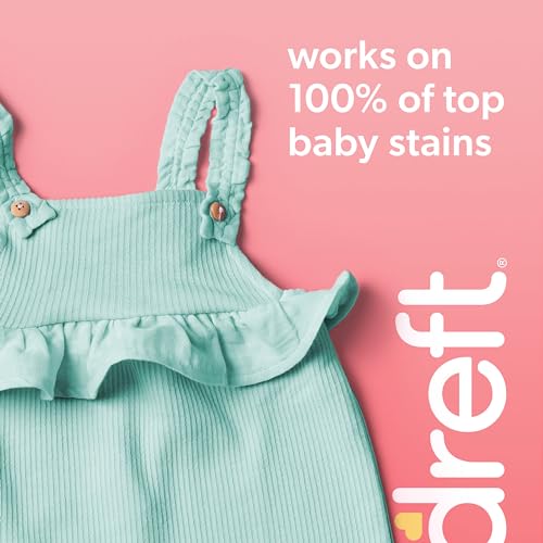 Dreft Stage 2 Active Baby Liquid Laundry Detergent, Helps Remove 99% of Baby Food Stains, Hypoallergenic, 114 loads