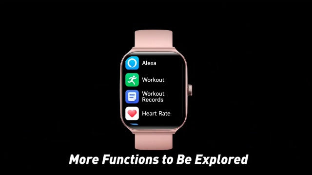 Smart Watch for Women Alexa Built-in, 1.95" Fitness Tracker with Answer/Make Calls, IP68 Waterproof/Heart Rate/Sleep Tracker/100 Sport Modes, Fitness Watch Compatible Android iOS
