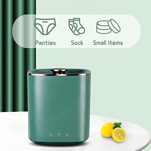 Portable Compact Mini Washing Machine, Ladies Lingerie Care Washing Machine, Personal Clothes Washing Machine, Small Portable Washing Machine for Dorms, Small Apartments (Green)