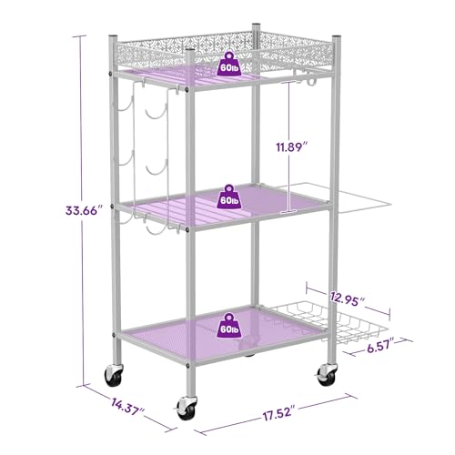 VOPEAK Yoga Mat Storage Rack, Home Gym Storage Rack Yoga Mat Holder, Workout Storage for Yoga Mat, Foam Roller, Gym Organizer Gym Equipment Storage for Home Exercise and Fitness Gear (Metal)