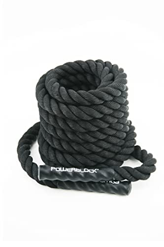PowerBlock 30 Foot Battle Rope – Workout Rope, Exercise Rope, Battle Ropes for Home Gym, Ropes for Working Out, Exercise Battle Ropes, Heavy Ropes for Exercise Training