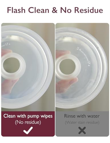 Momcozy Natural Breast Pump Wipes for Pump Parts Cleaning On-the-go, 30 Count, Flash Clean & Resealable Pump Wipes