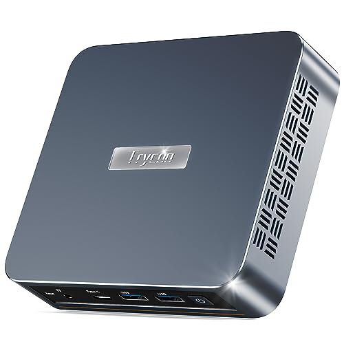 WI-6 Mini PC, Intel 12th Gen N100 Mini Computer,16GB DDR4 RAM 512GB SSD,Triple 4K Display/2*USB3.0/WiFi/Bluetooth/Full Function Type-C/Gigabit Ethernet/Support 64GB RAM and 2TB SSD Extensions