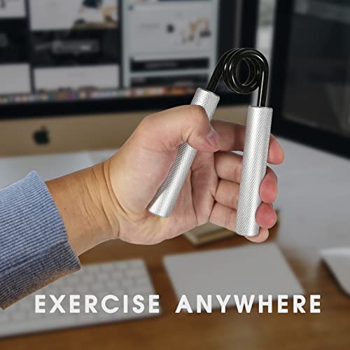 Metal Hand Grip Strengthener, 100LB-350LB 6 Pack No Slip Heavy-Duty Finger, Wrist & Forearm Exercise Strengthener for Home Office & Gym, Muscle Building Grip Strength Trainer