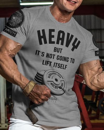 Lift Heavy Motivational Workout Shirts for Men Cool T-Shirt